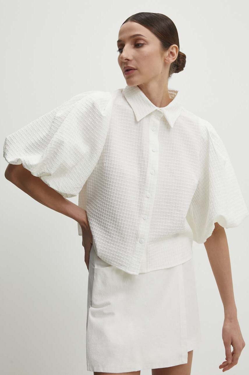 

Блуза Answear Lab в бяло с изчистен дизайн, Бял