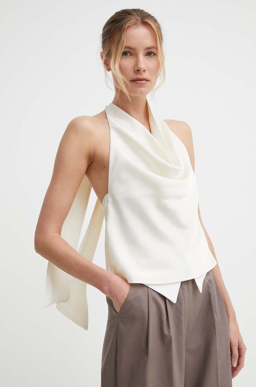 Answear Lab bluza femei, culoarea bej, neted Answear Lab bluza femei, culoarea bej, neted