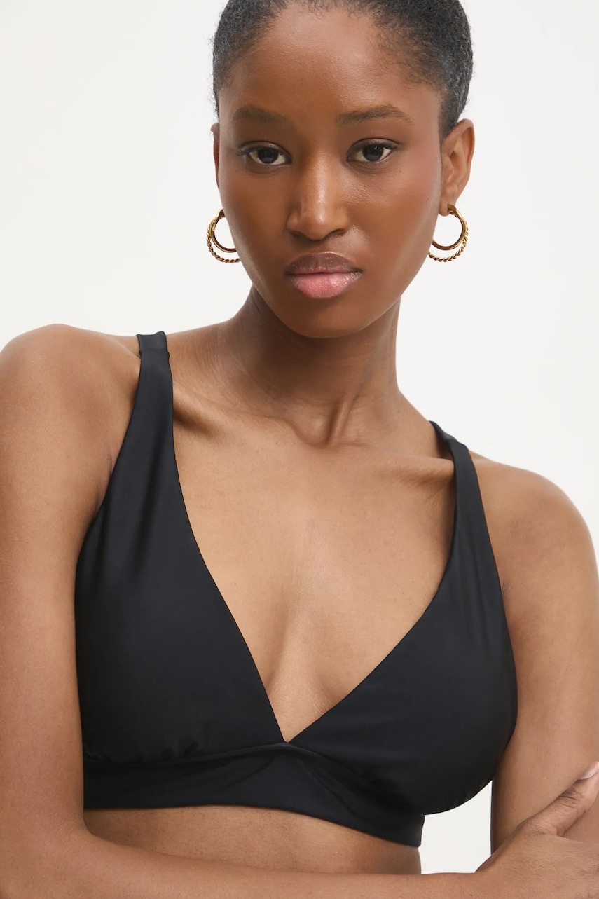 Answear Lab sutien de baie culoarea negru, cupa usor rigidizata