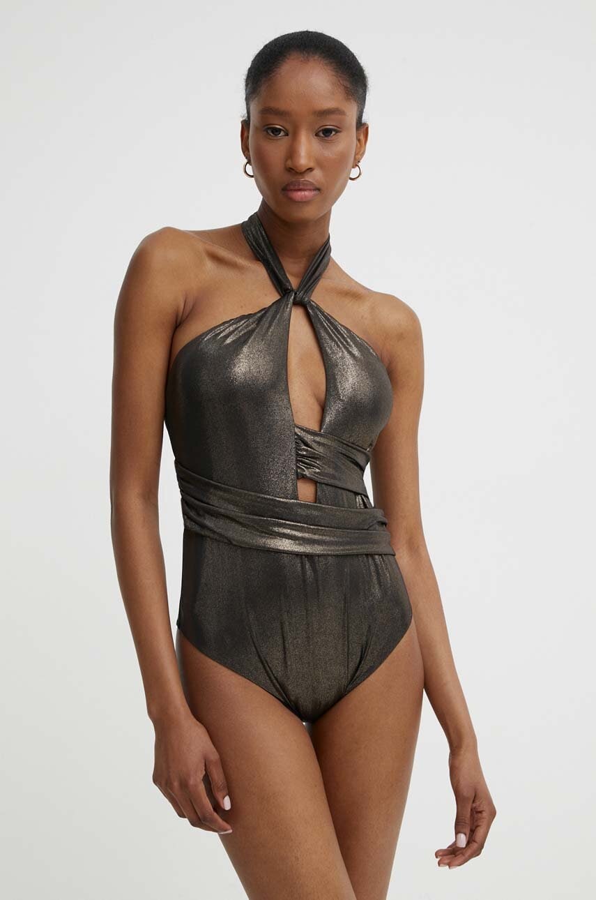 Answear Lab costum de baie dintr-o bucată culoarea negru, cupa usor rigidizata Answear Lab costum de baie dintr-o bucată culoarea negru, cupa usor rigidizata