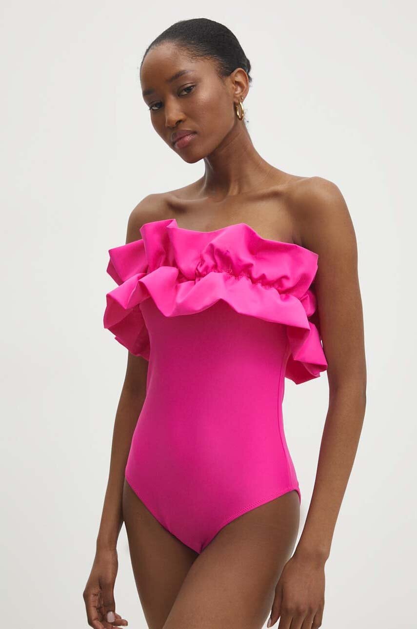 Answear Lab costum de baie dintr-o bucată culoarea roz, cupa usor rigidizata Answear Lab costum de baie dintr-o bucată culoarea roz, cupa usor rigidizata
