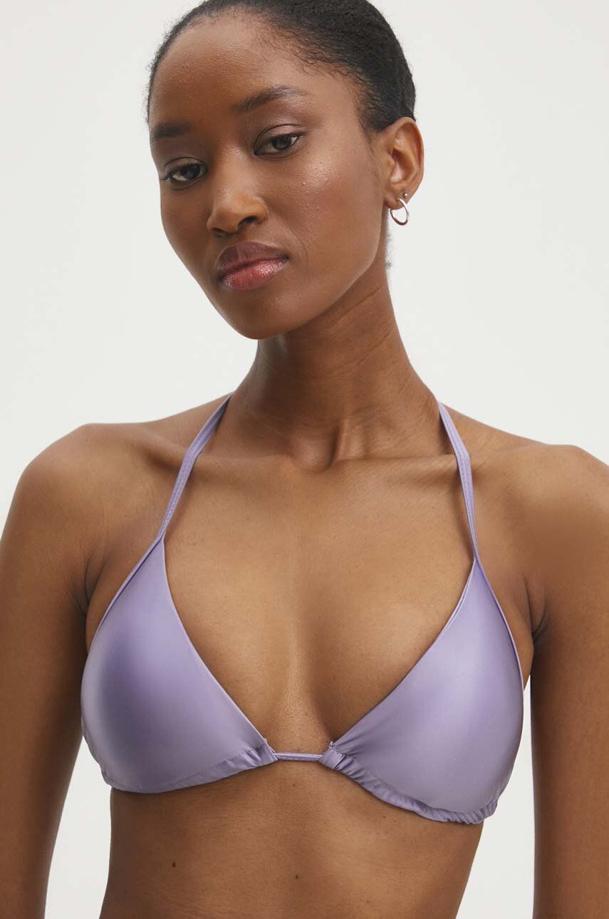 Answear Lab sutien de baie culoarea violet, cupa usor rigidizata