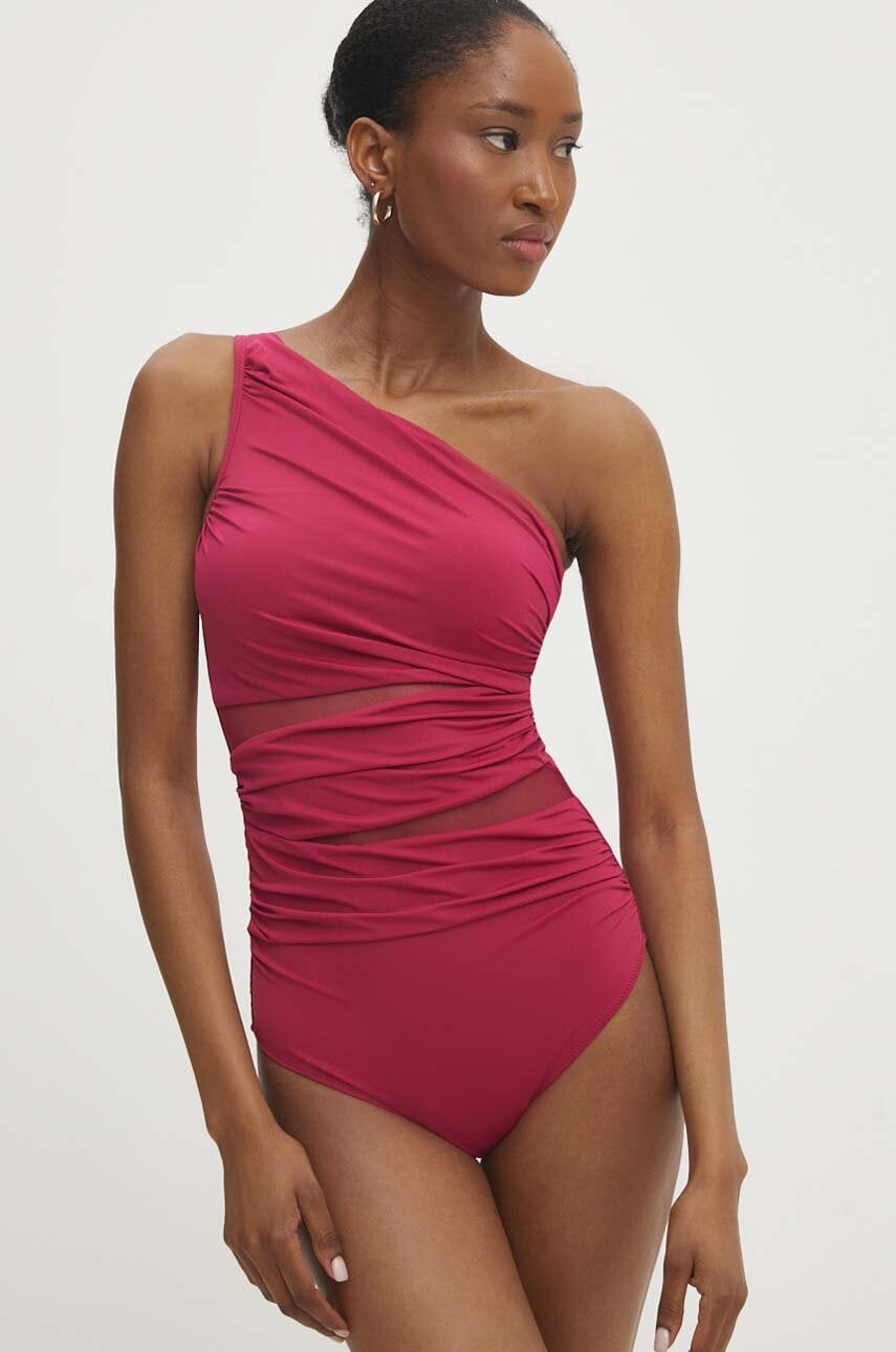 Answear Lab costum de baie dintr-o bucată culoarea roz, cupa usor rigidizata Answear Lab costum de baie dintr-o bucată culoarea roz, cupa usor rigidizata