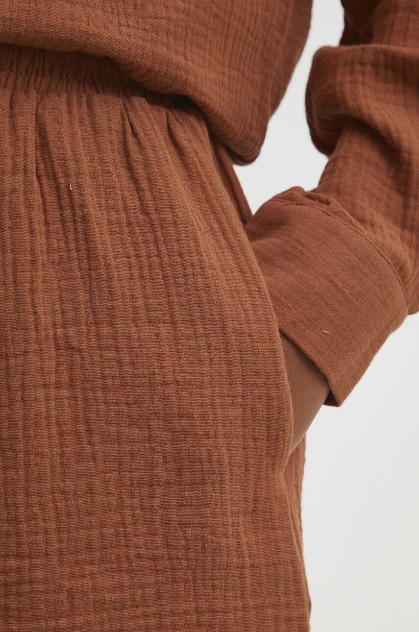 Σετ βαμβακερό Answear.LAB χρώμα: καφέ φωτογραφία