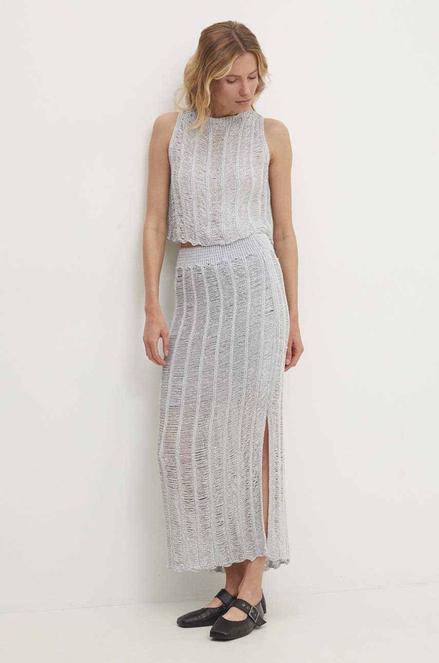 

Комплект Answear Lab дамски в сребристо, Сребърен