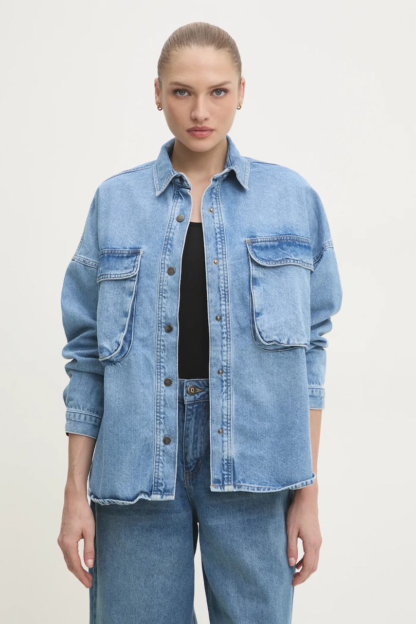 Answear Lab cămașă din denim femei, relaxed