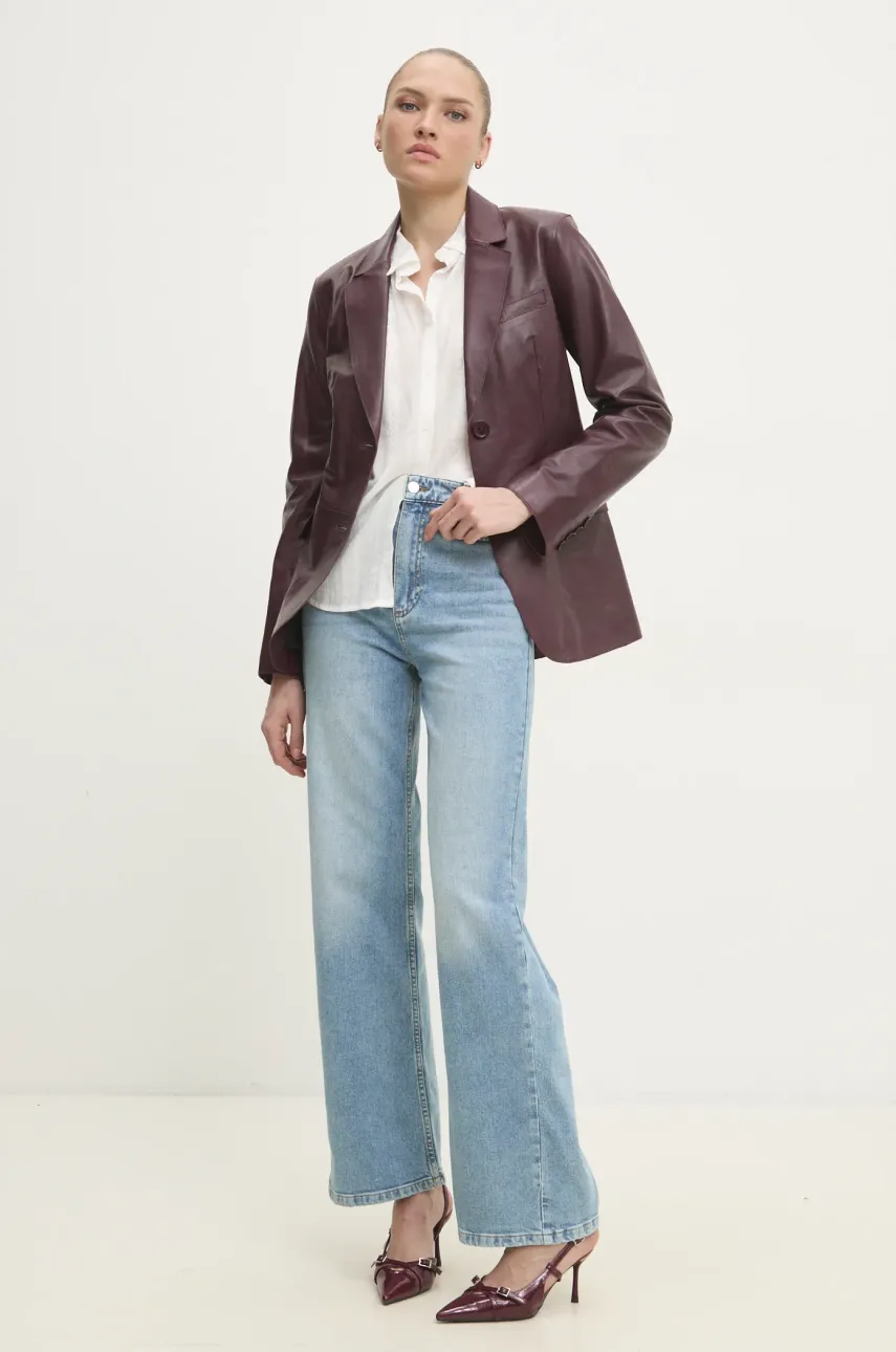 Хлопковая рубашка Answear.LAB женская цвет белый regular классический воротник Хлопковая рубашка Answear.LAB женская цвет белый regular классический воротник
