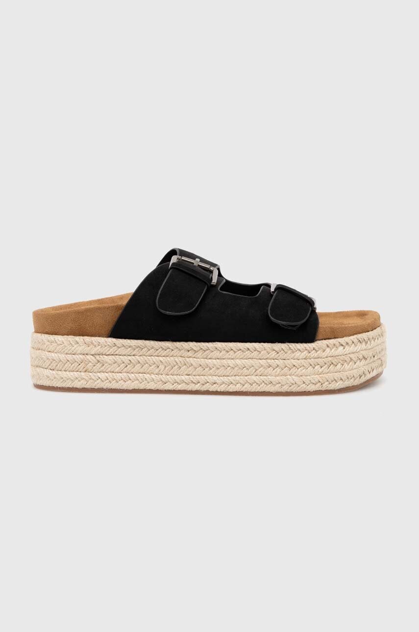 Answear Lab papuci femei, culoarea negru, cu platforma Answear Lab papuci femei, culoarea negru, cu platforma
