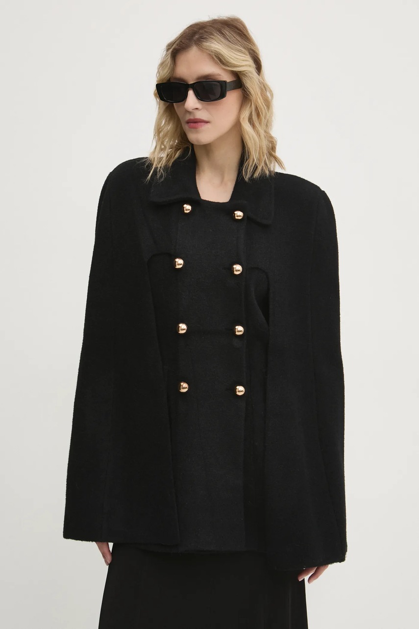 Παλτό Answear.LAB χρώμα: μαύρο φωτογραφία