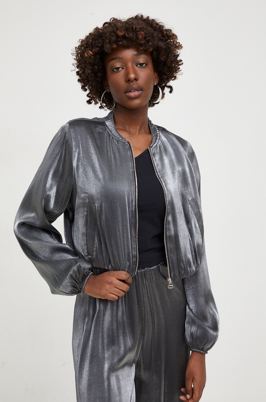 Answear Lab geaca femei, culoarea negru, de tranzitie Answear Lab geaca femei, culoarea negru, de tranzitie