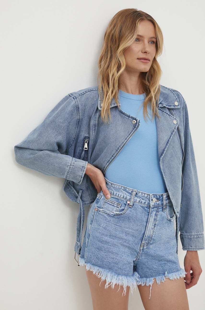 Answear Lab geacă din denim femei, de tranziție