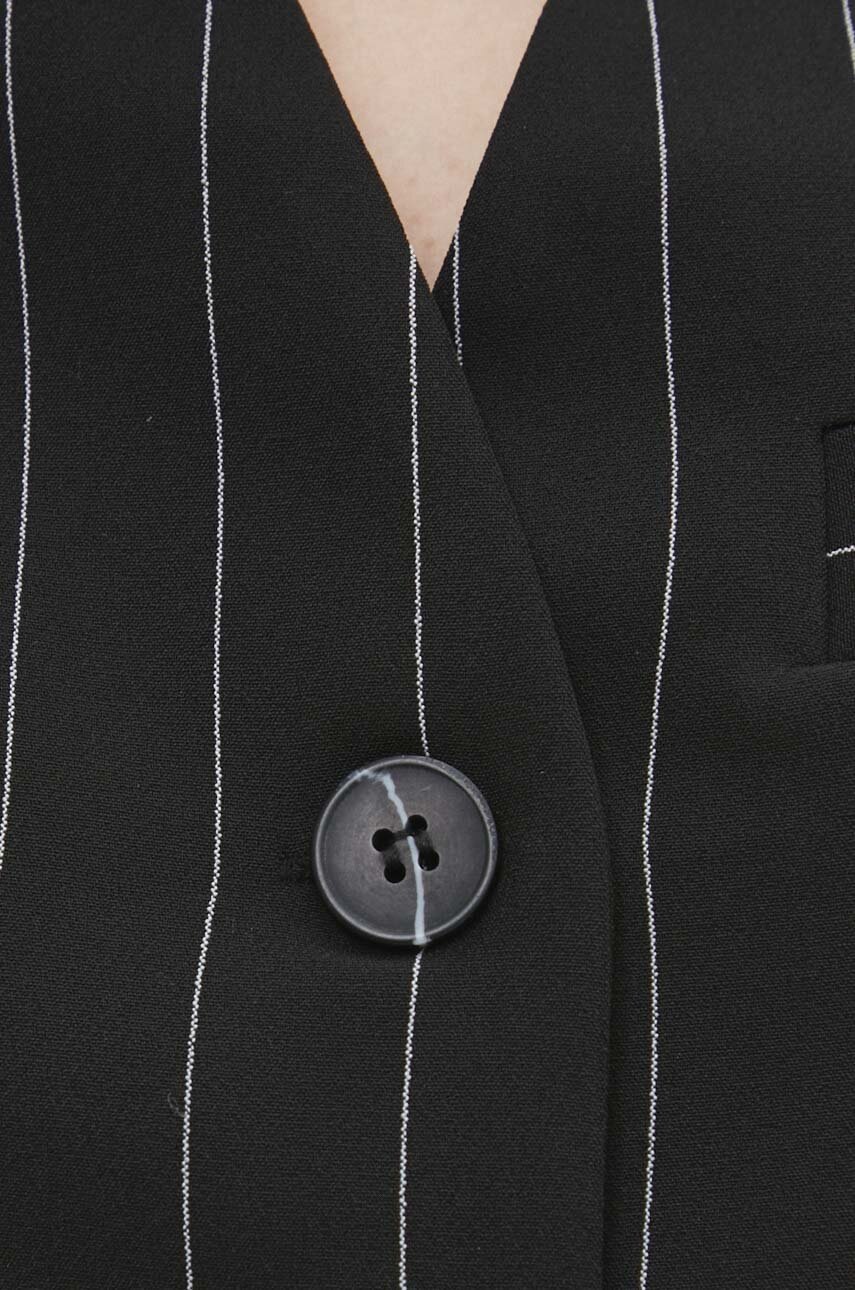 Γιλέκο Answear.LAB χρώμα: μαύρο φωτογραφία