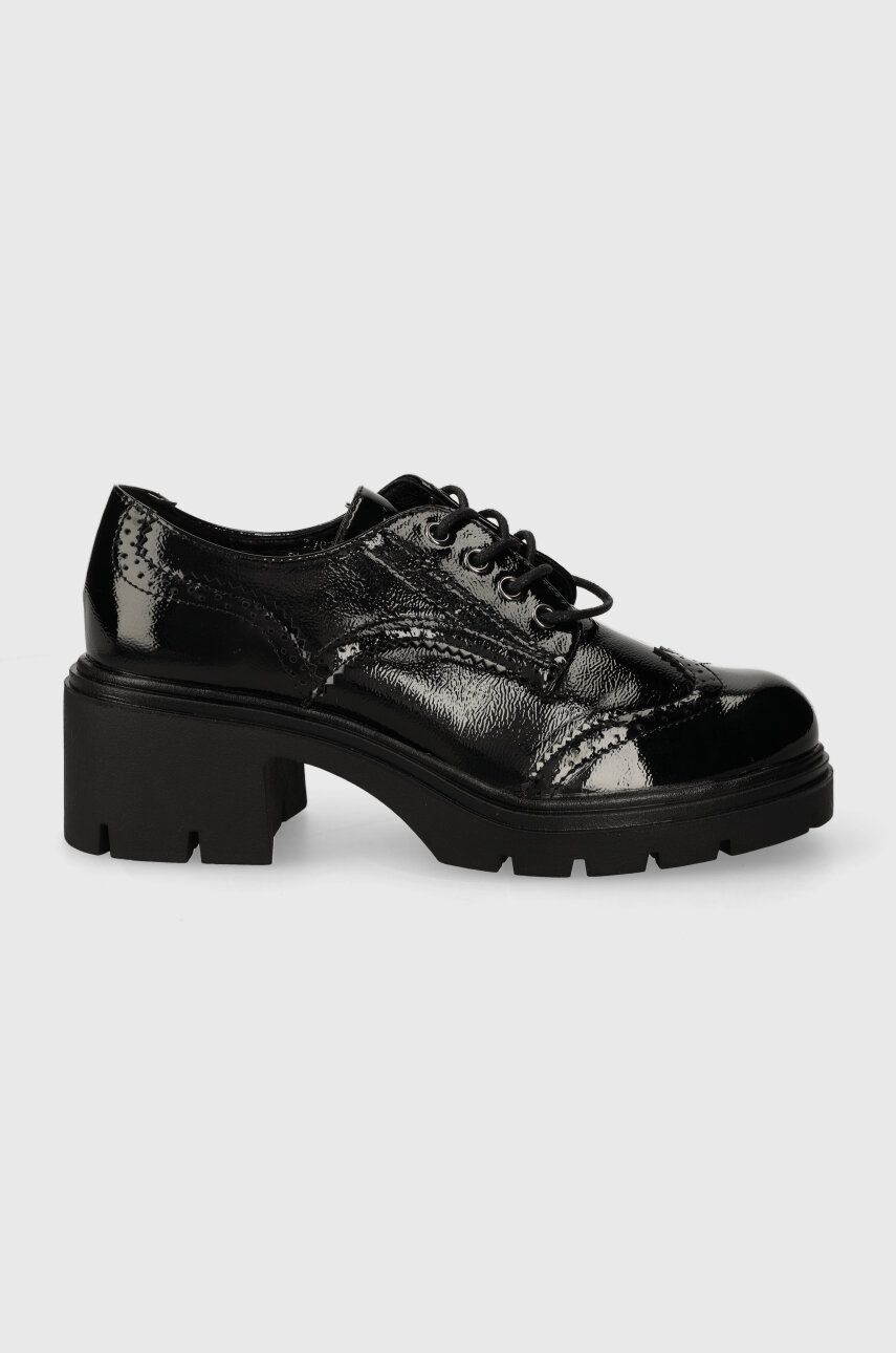 Answear Lab pantof femei, culoarea negru, cu toc plat