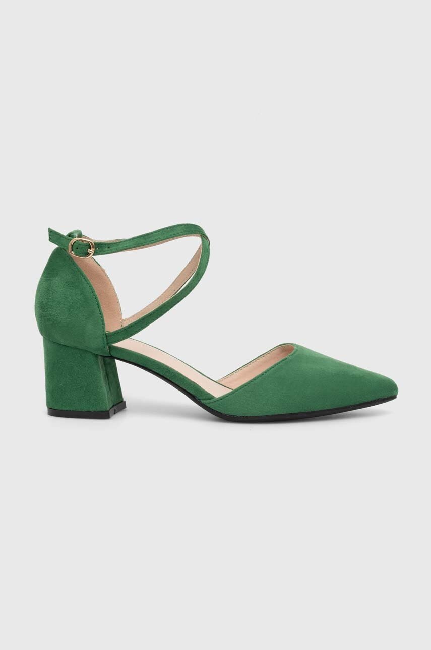 Answear Lab pumps culoarea verde