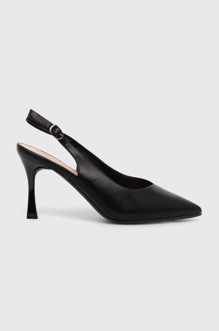 Answear Lab pantofi cu toc culoarea negru