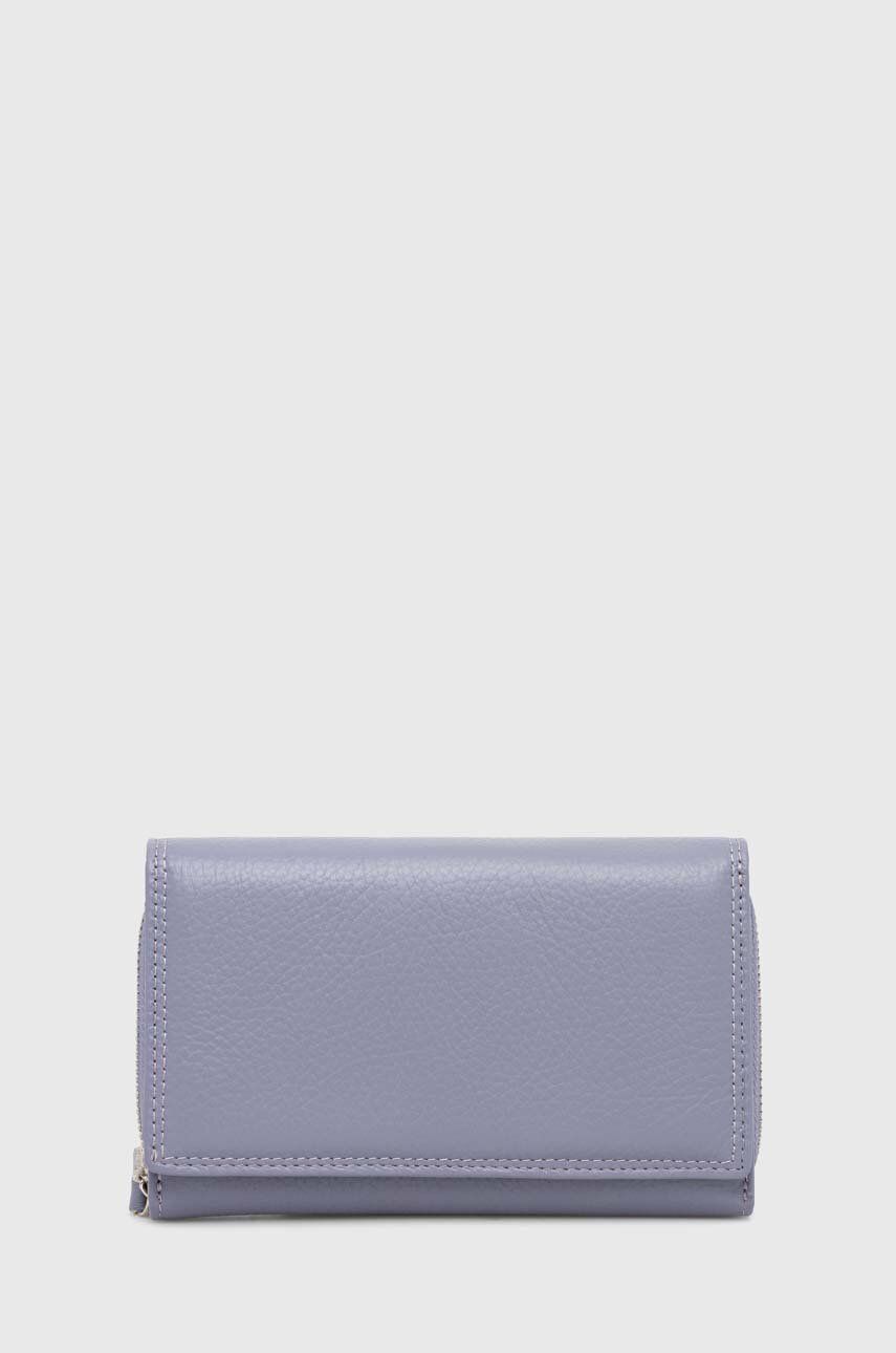 Answear Lab portofel de piele femei, culoarea violet