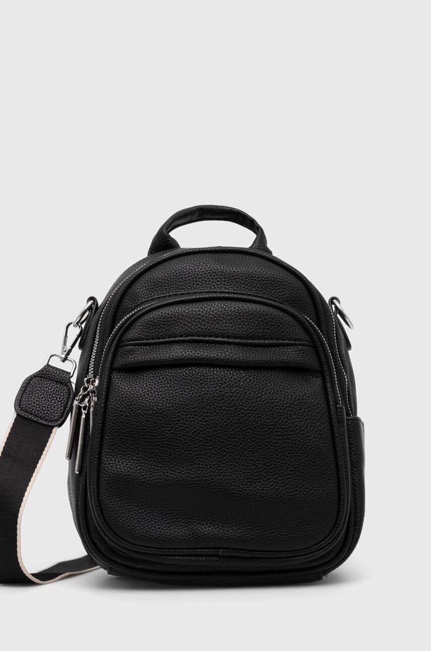 Answear Lab rucsac femei, culoarea negru, mic, neted