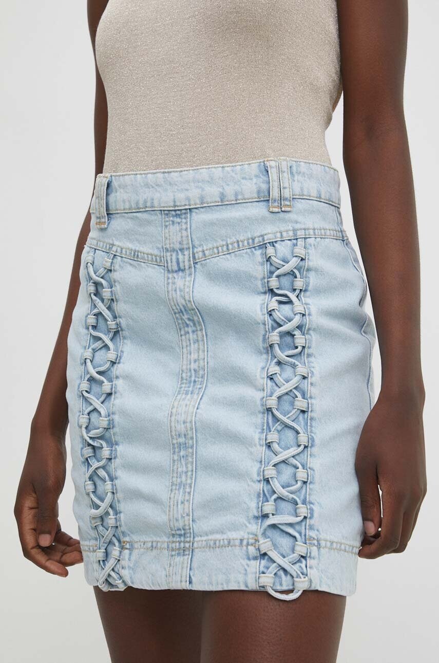 Answear Lab fustă din denim mini, creion