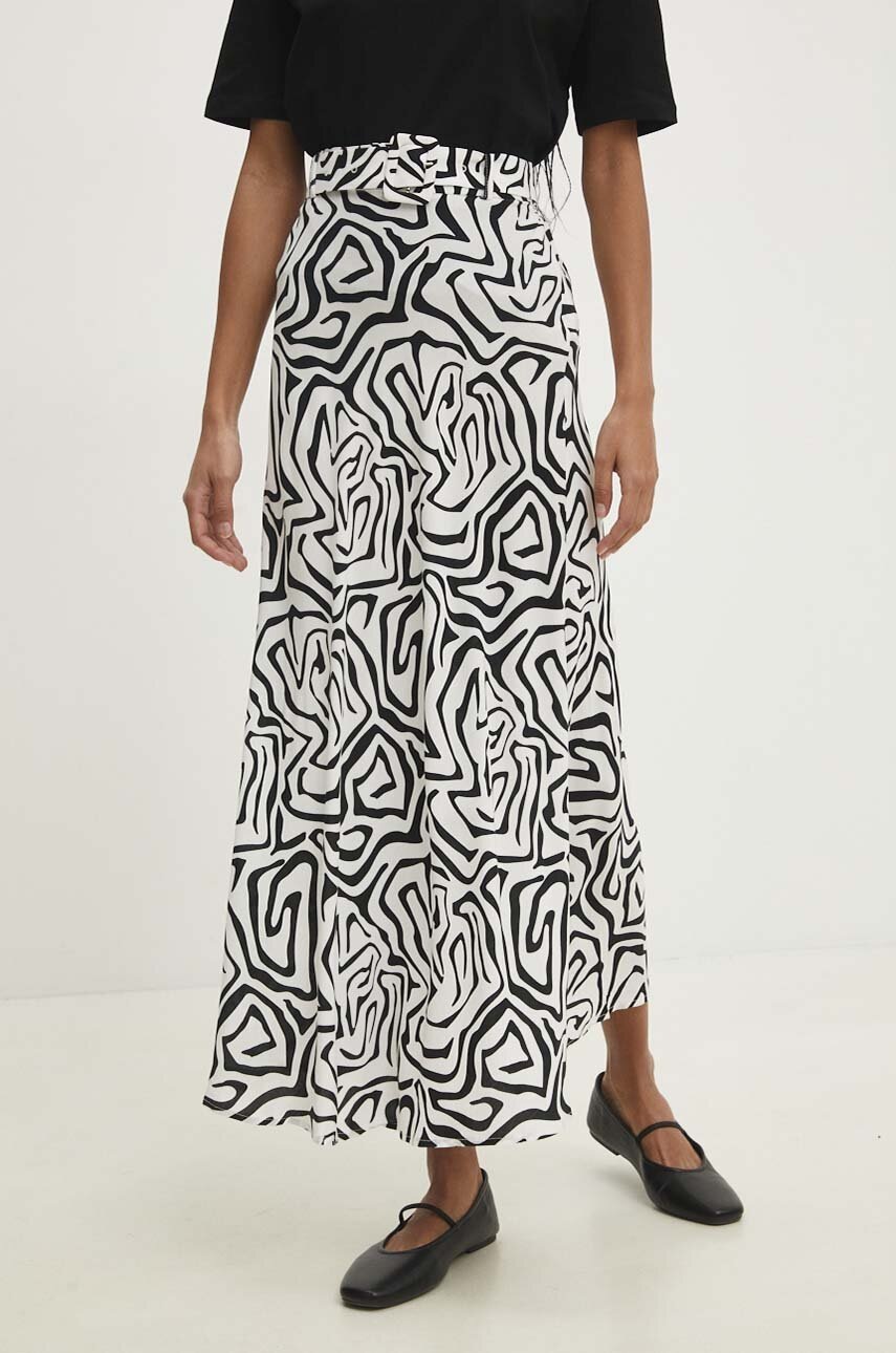 Answear Lab fustă culoarea alb, maxi, drept