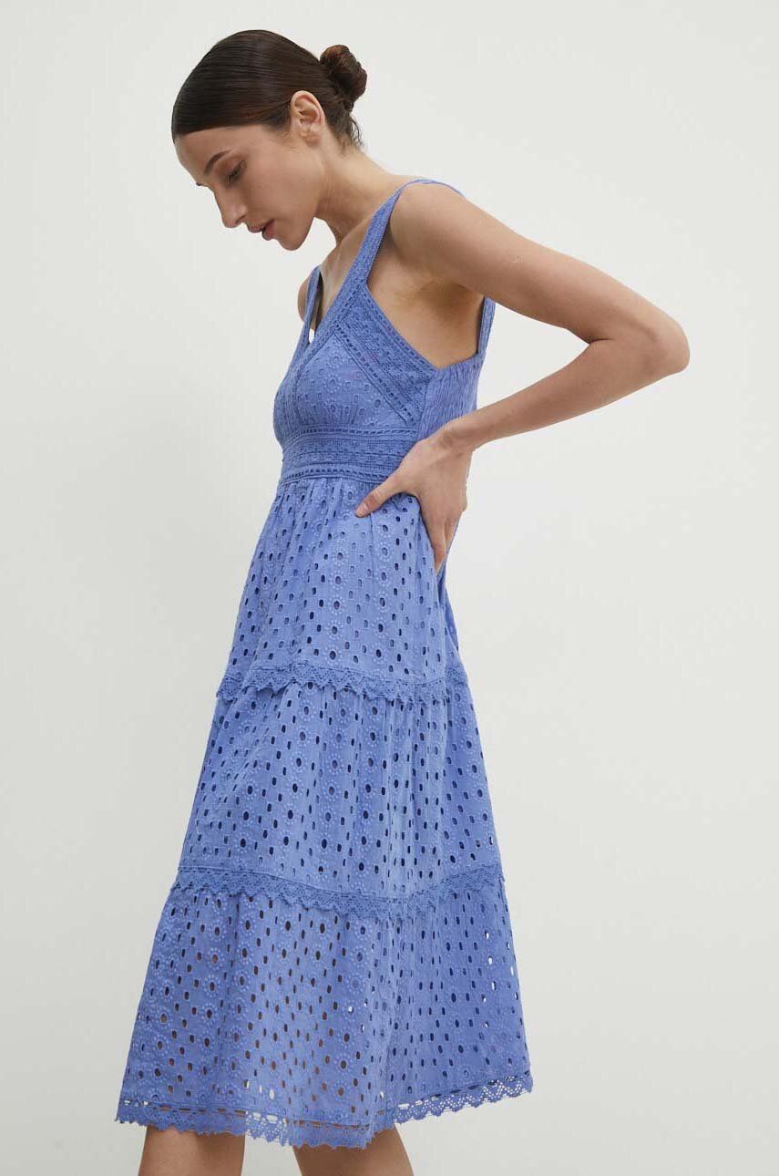 Answear Lab rochie din bumbac mini, evazati - WW24 SSD00O 55X F1 Answear Lab rochie din bumbac mini, evazati