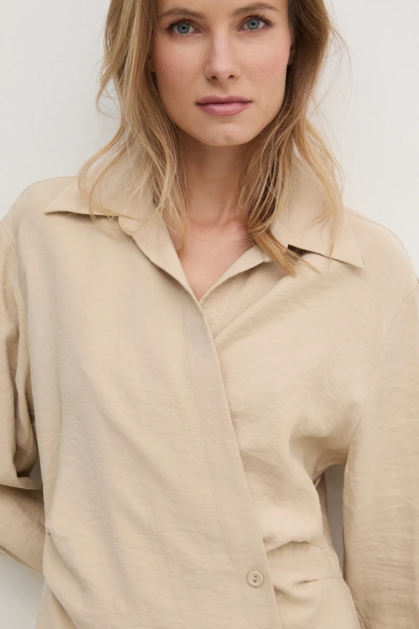 Φόρεμα Answear.LAB χρώμα: μπεζ φωτογραφία