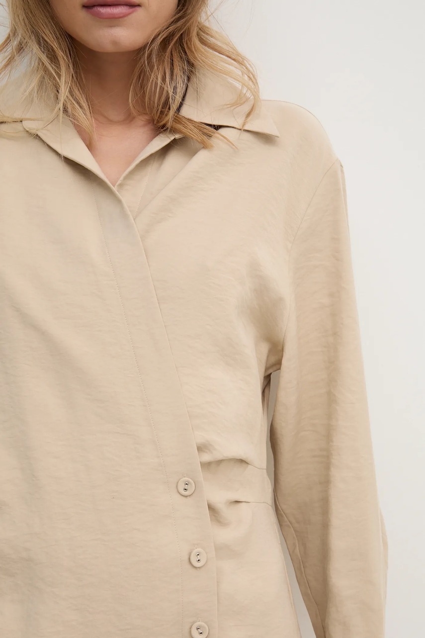 Φόρεμα Answear.LAB χρώμα: μπεζ φωτογραφία