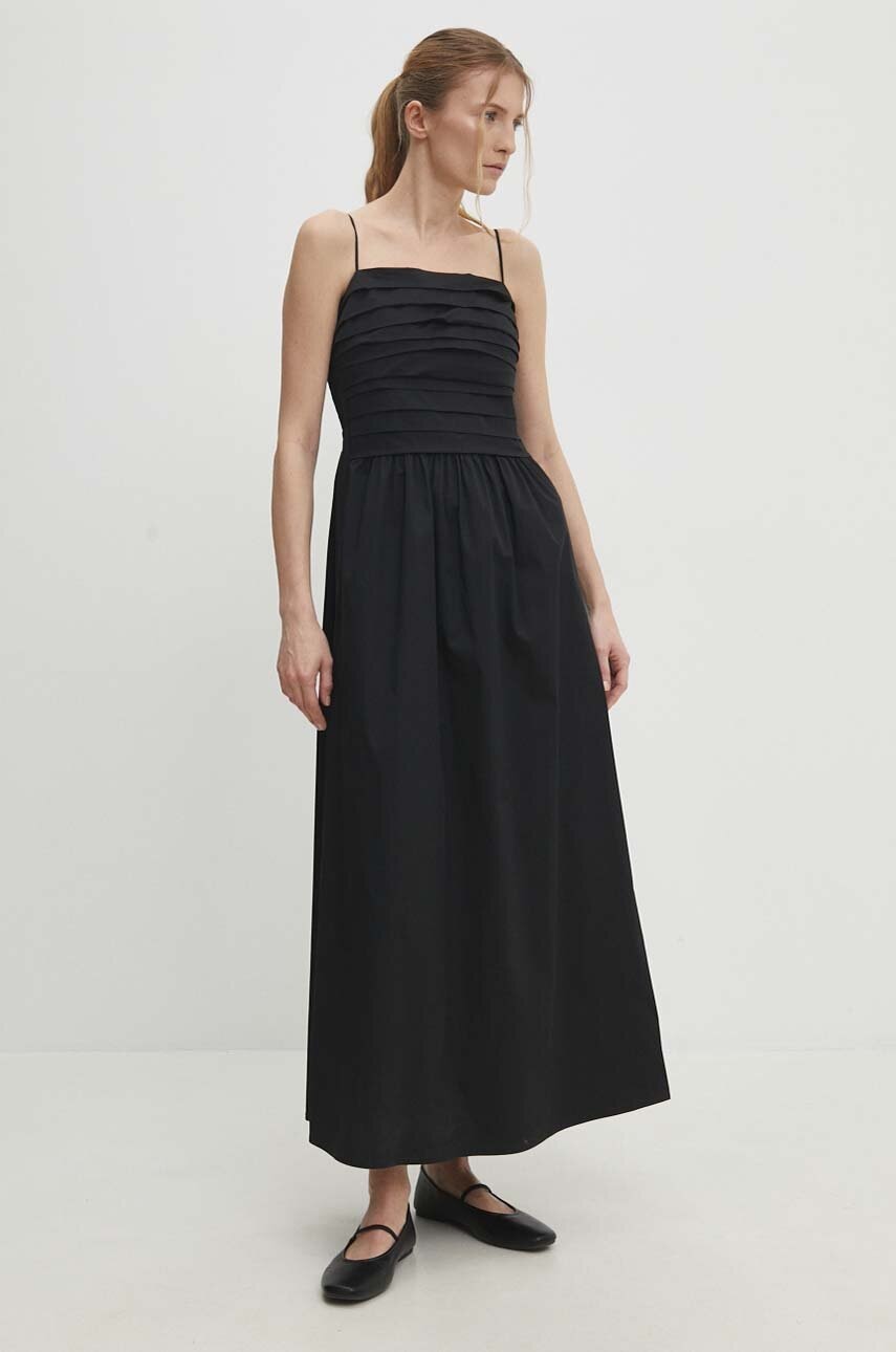 Answear Lab rochie culoarea negru, maxi, evazată