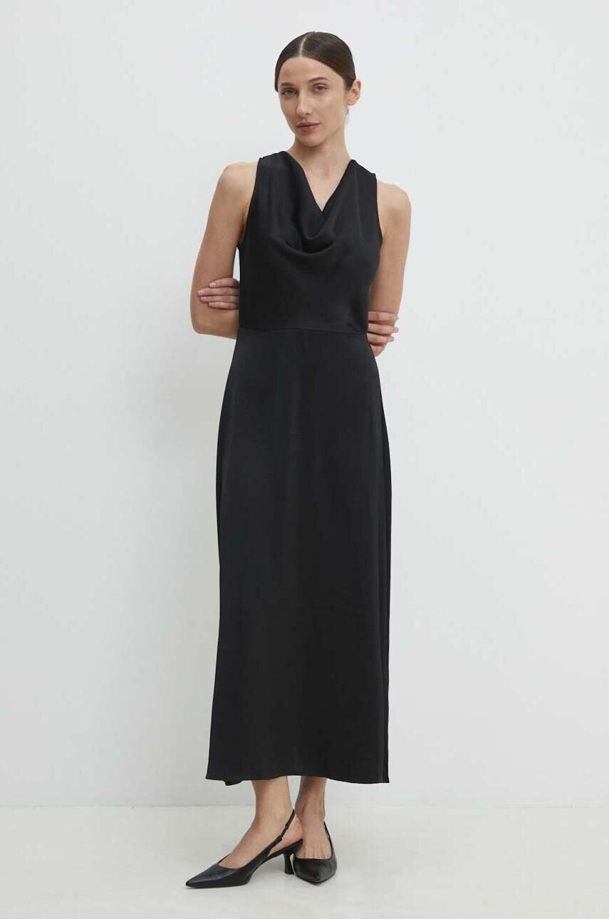 Answear Lab rochie culoarea negru, maxi, evazati - WW24 SSD04E 99X F1 Answear Lab rochie culoarea negru, maxi, evazati