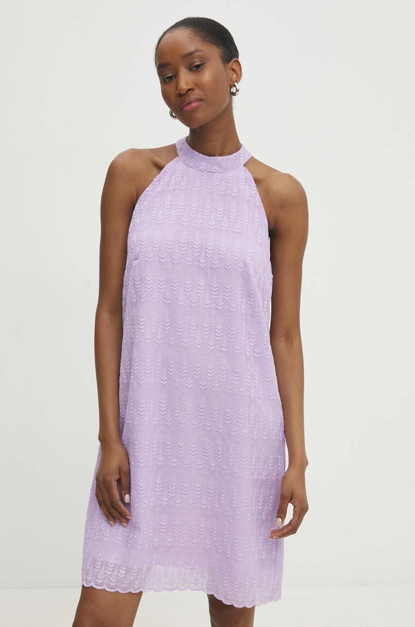 Answear Lab rochie culoarea violet, mini, drept