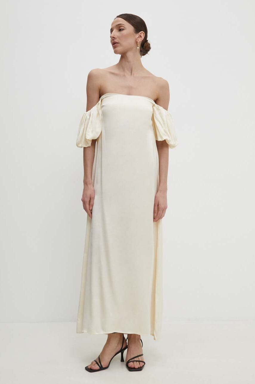 Answear Lab rochie culoarea bej, mini, evazată