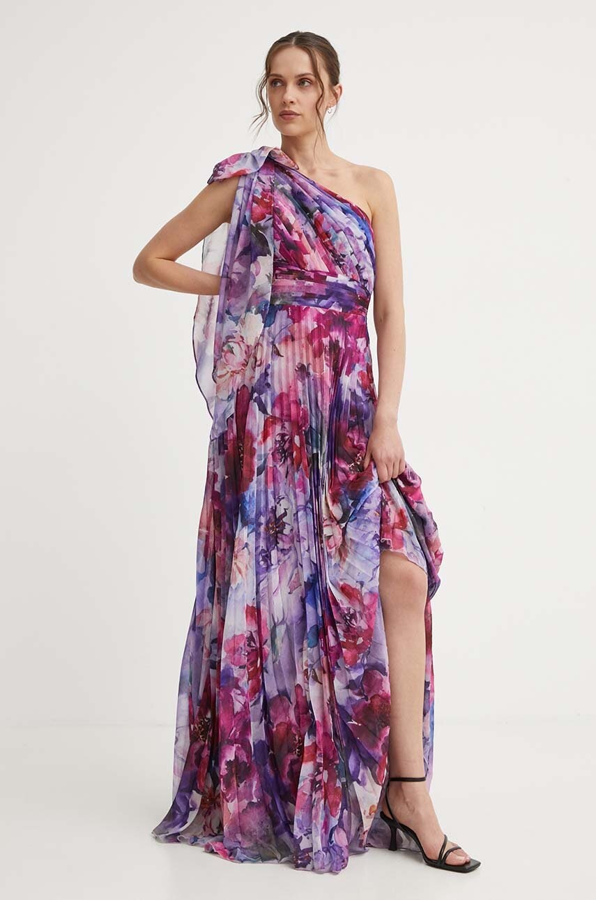 Answear Lab rochie culoarea roz, maxi, evazată