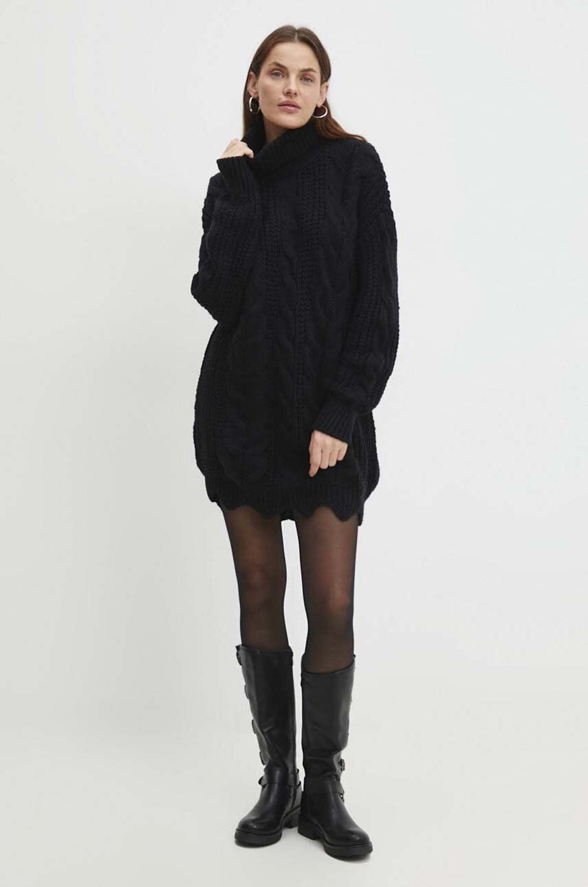 Сукня Answear Lab колір чорний mini oversize