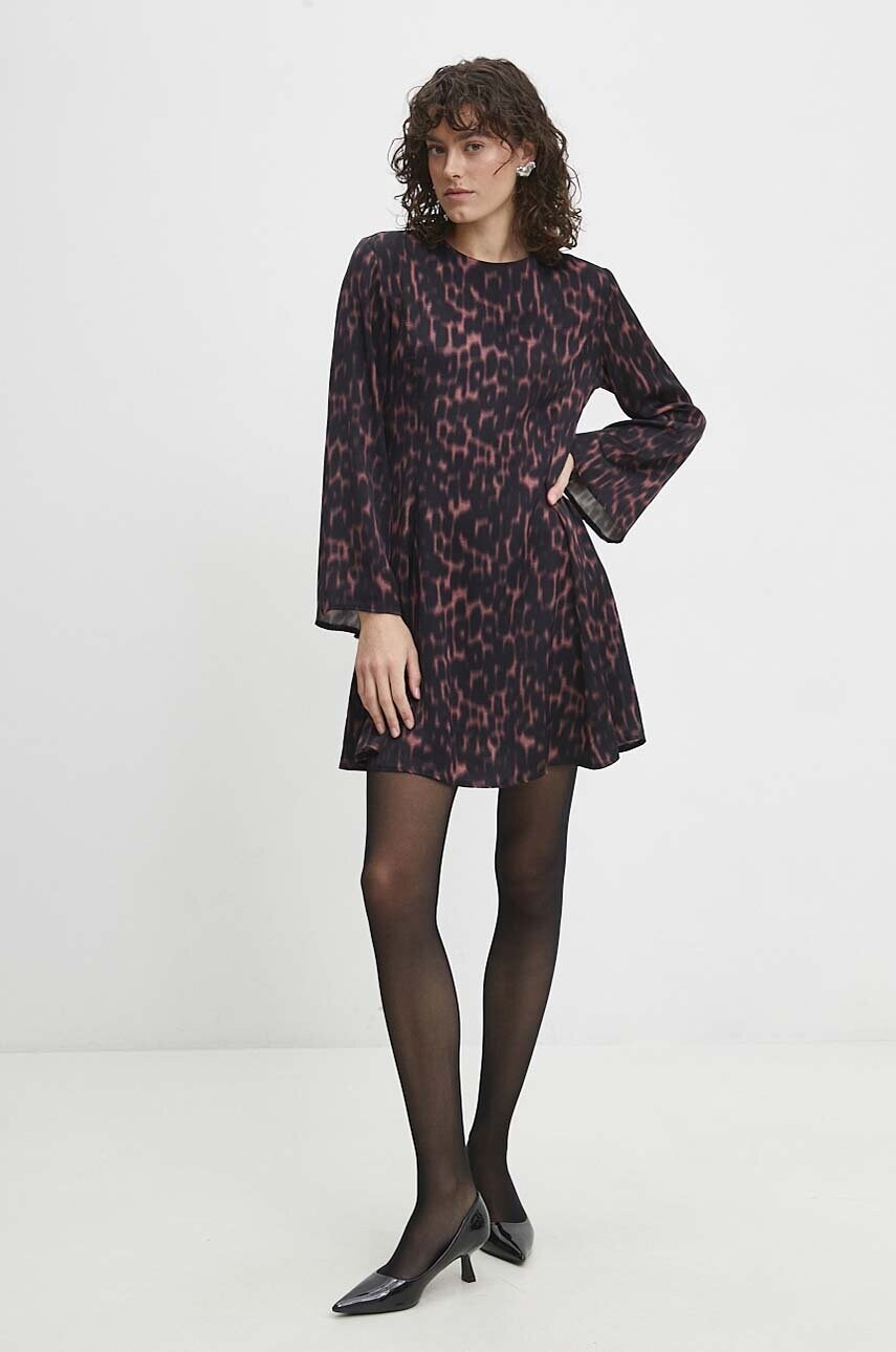 Answear Lab rochie culoarea negru, mini, evazata