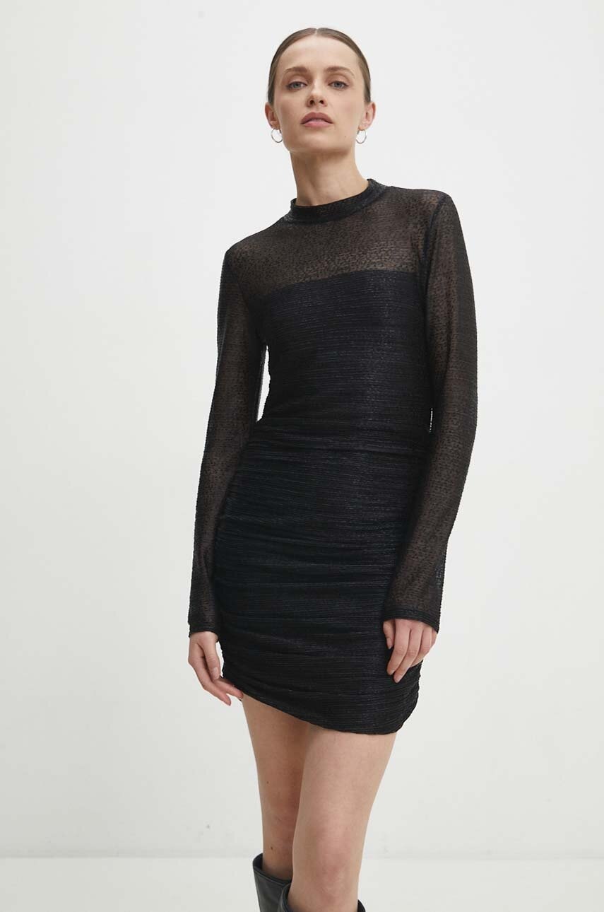 Answear Lab rochie culoarea negru, mini, mulată