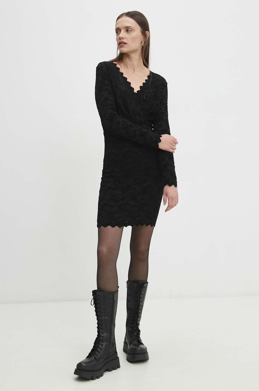 Answear Lab rochie culoarea negru, mini, mulată
