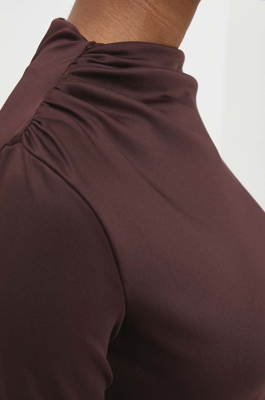Сукня Answear Lab колір коричневий maxi облягаюча
