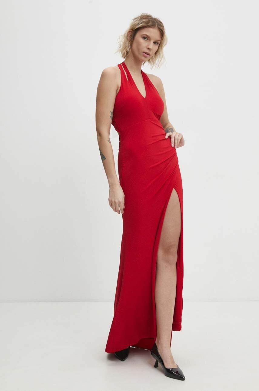 Answear Lab rochie culoarea rosu, maxi, dreapta