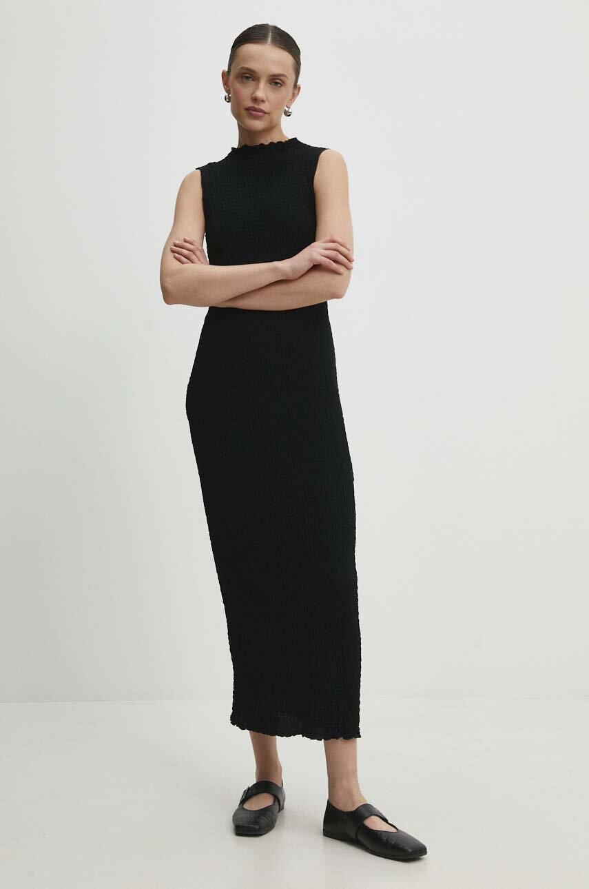 Answear Lab rochie culoarea negru, maxi, mulata