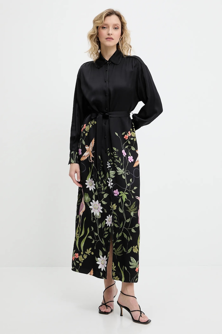 Answear Lab rochie culoarea bej, maxi, drept