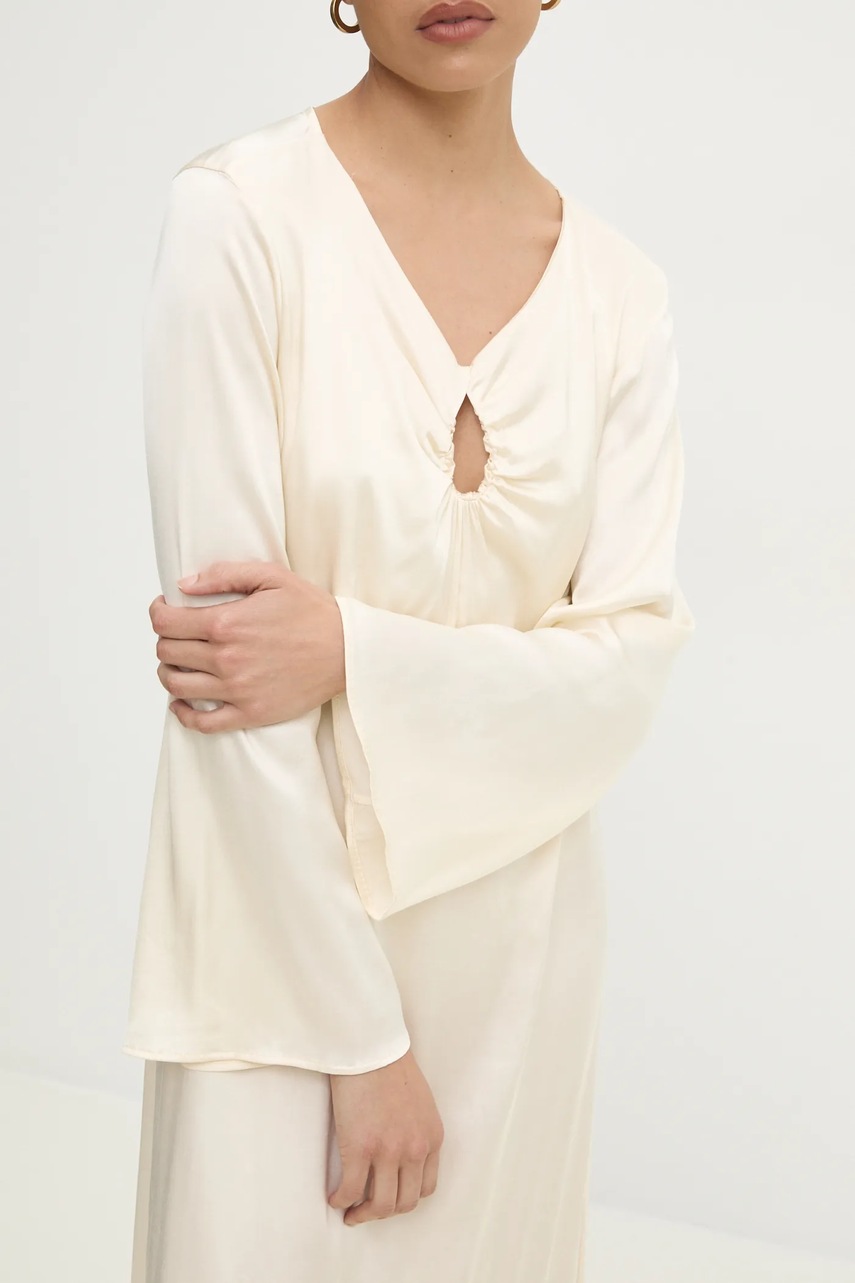 Φόρεμα Answear.LAB χρώμα: μπεζ φωτογραφία