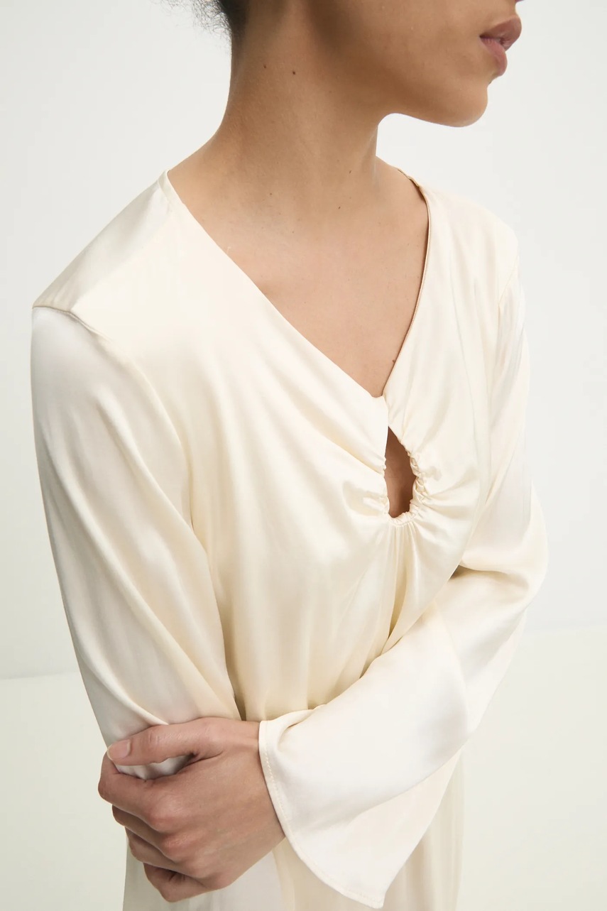 Φόρεμα Answear.LAB χρώμα: μπεζ φωτογραφία