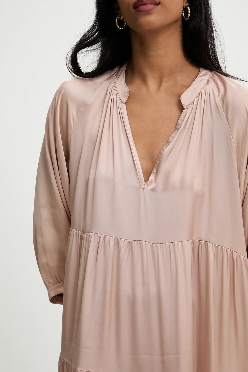 Φόρεμα Answear.LAB χρώμα: μπεζ φωτογραφία