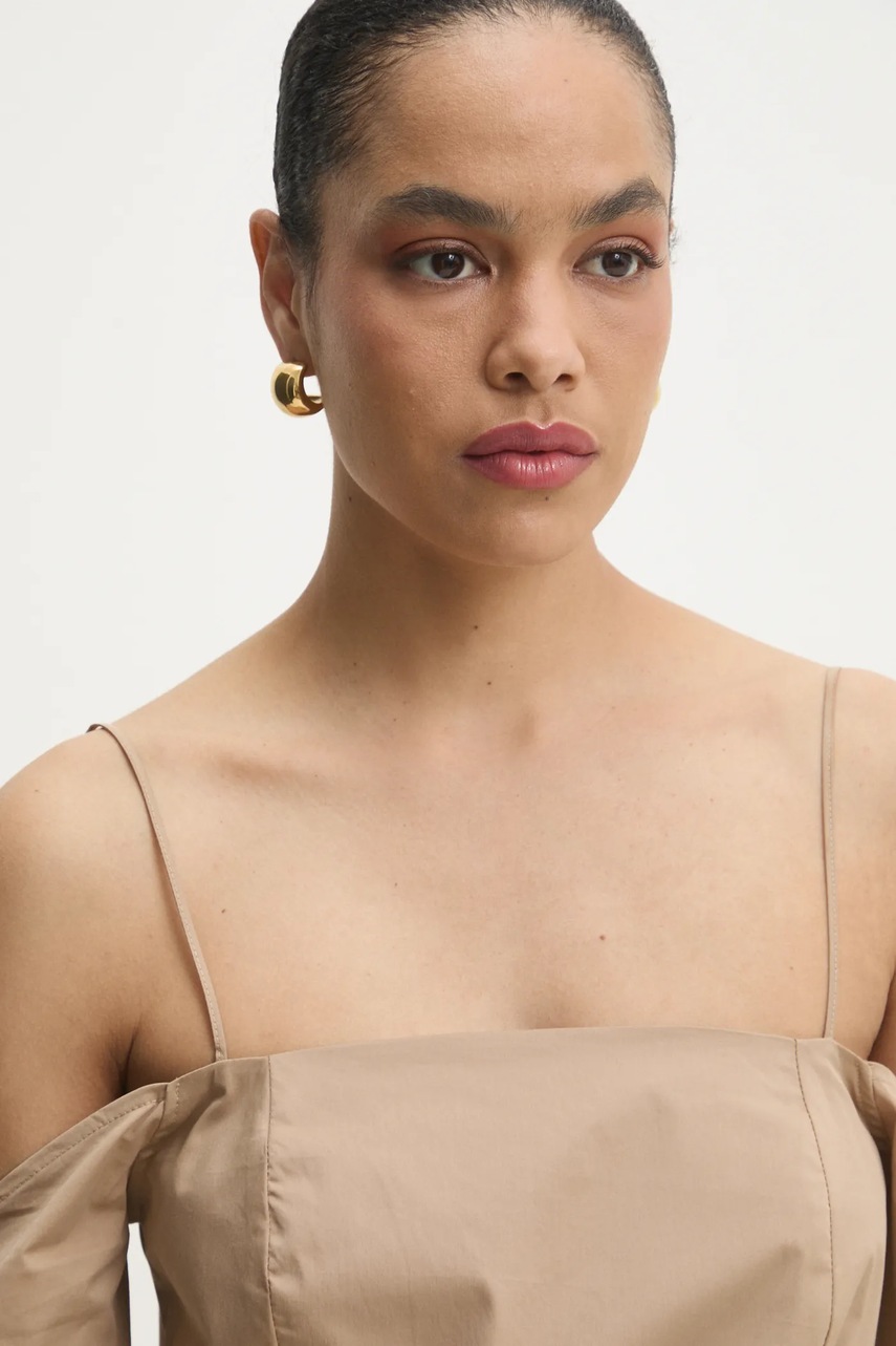 Φόρεμα Answear.LAB χρώμα: μπεζ φωτογραφία