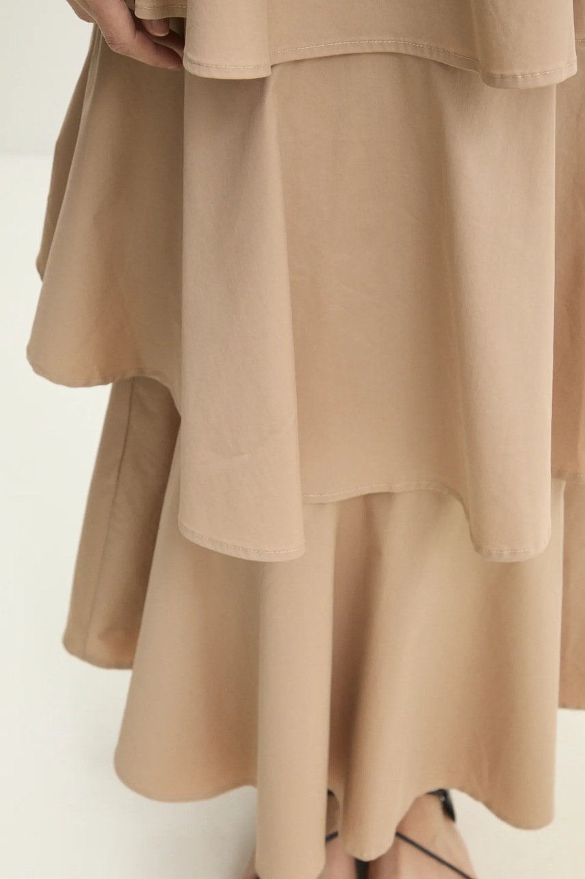 Φόρεμα Answear.LAB χρώμα: μπεζ φωτογραφία