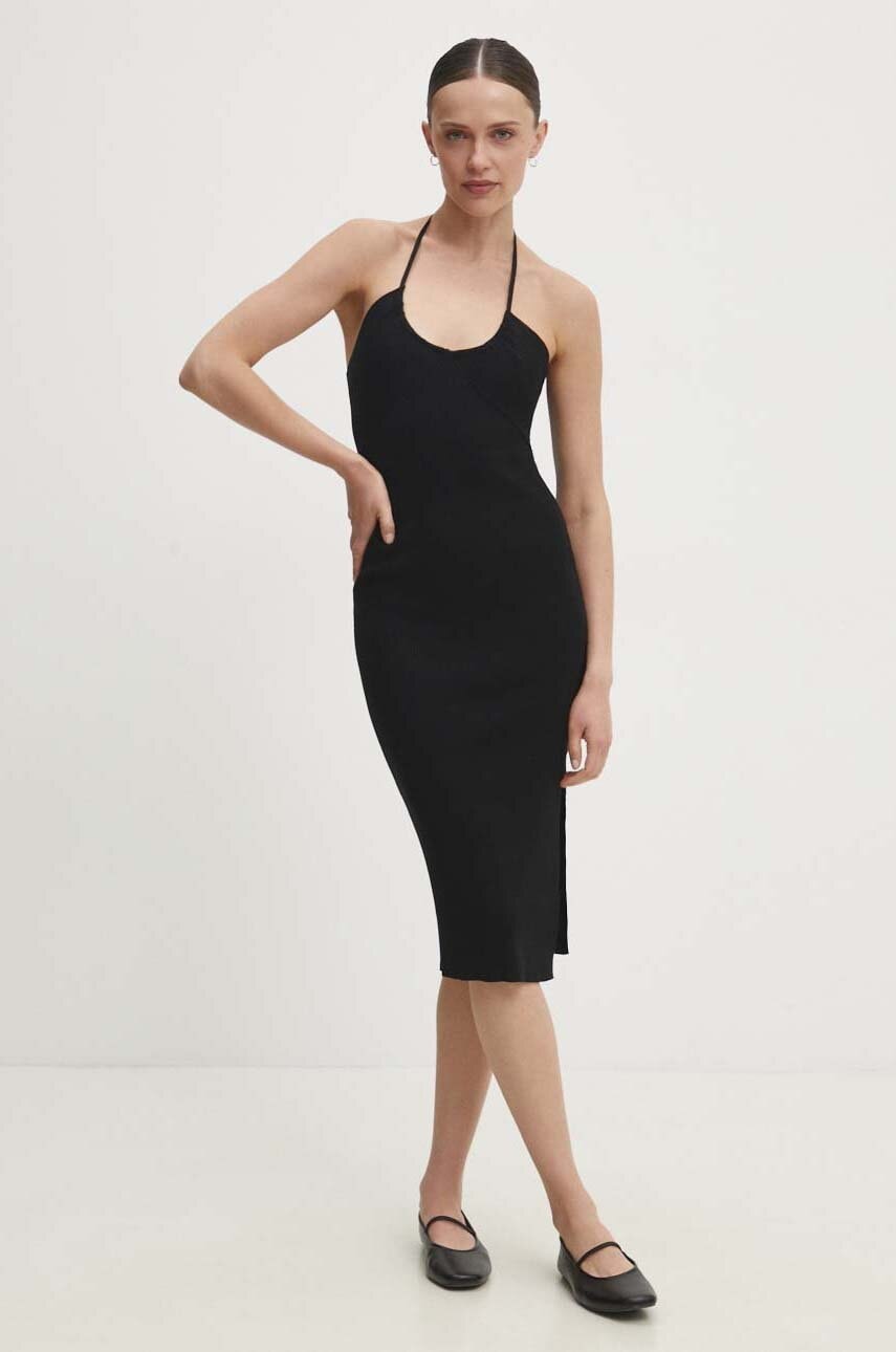 Answear Lab rochie culoarea negru, mini, mulată
