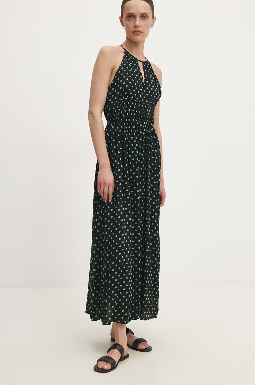 Answear Lab rochie culoarea negru, maxi, evazată