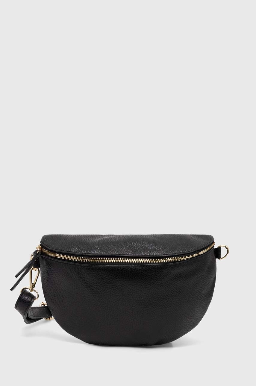 Answear Lab borseta de piele culoarea bej Answear Lab borseta de piele culoarea bej