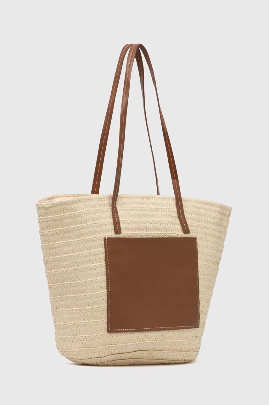 Τσάντα Answear.LAB χρώμα: μπεζ φωτογραφία