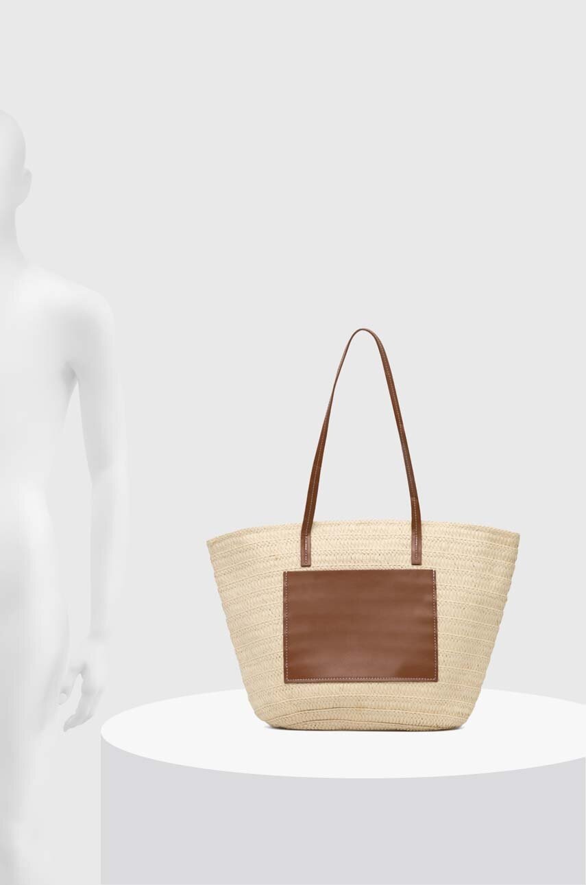 Τσάντα Answear.LAB χρώμα: μπεζ φωτογραφία