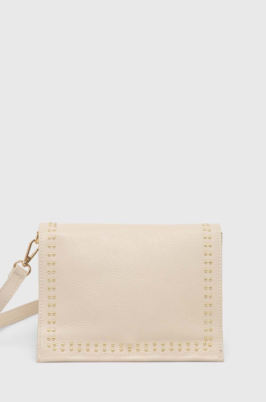 Answear Lab poseta de piele culoarea bej